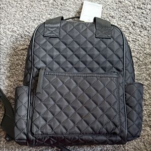 Nollia Quilted Black  Backpack - [Brand]